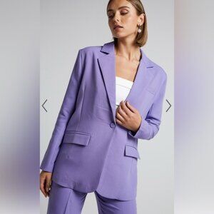 4th  Reckless Sz L NWT Cervo Slouchy Purple Relaxed Blazer
